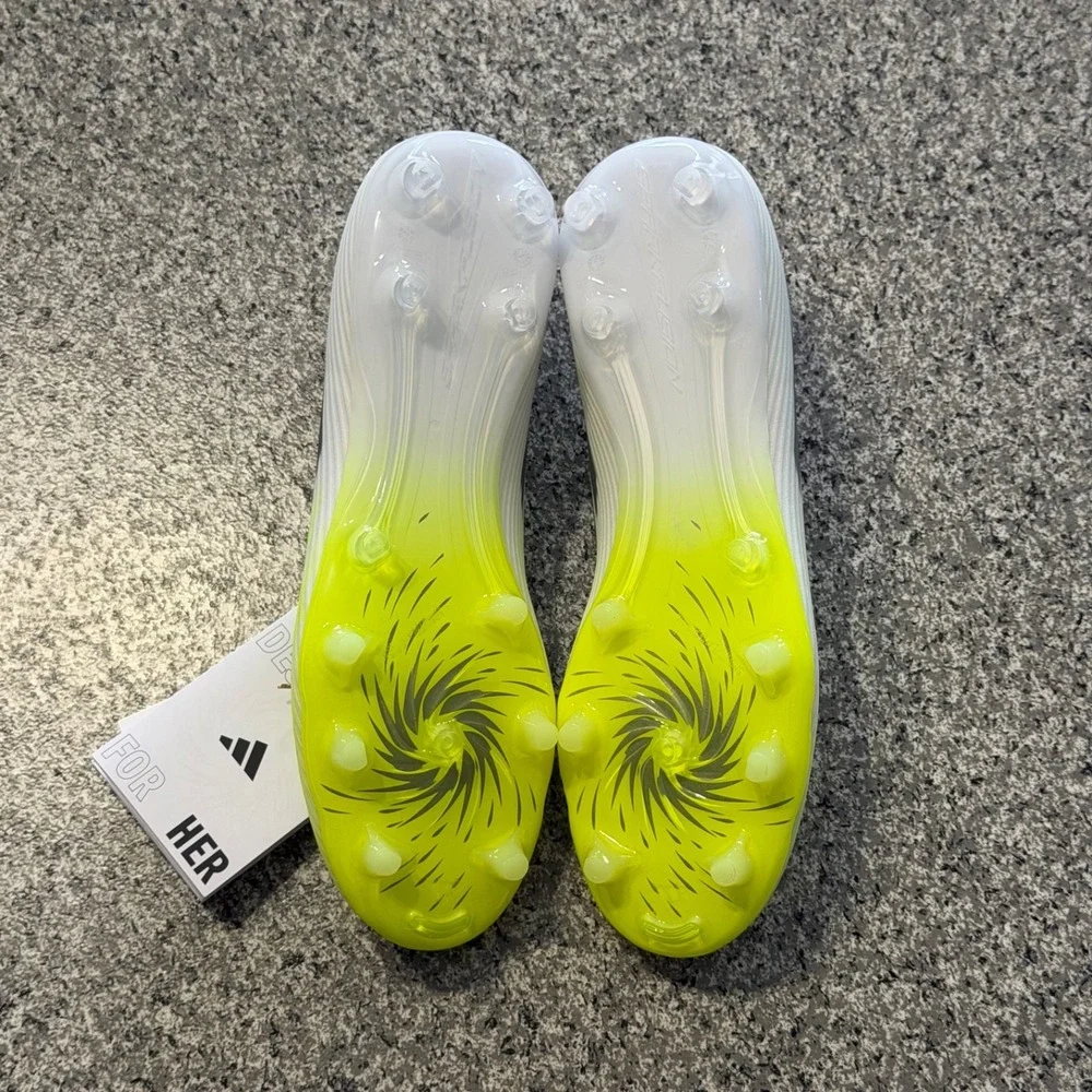 Adidas F50 Spark Fushion League Soccer Cleats Womens 8.5 FG AG JP8350 White - Picture 5 of 5
